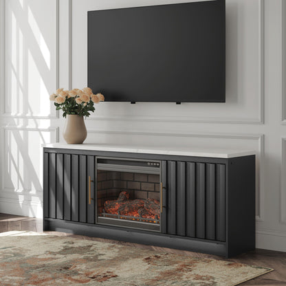 Cadmori - TV Stand With Fireplace Option