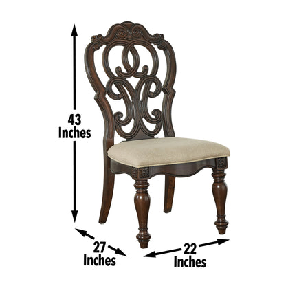 Royale - Side Chair - Dark Brown