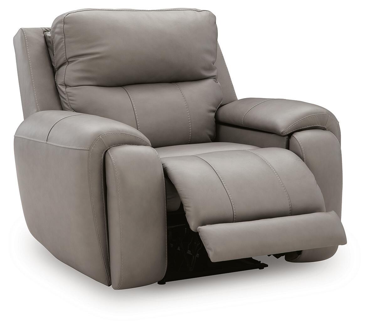 Real Moments - Power Recliner With Audio Seating - Ash