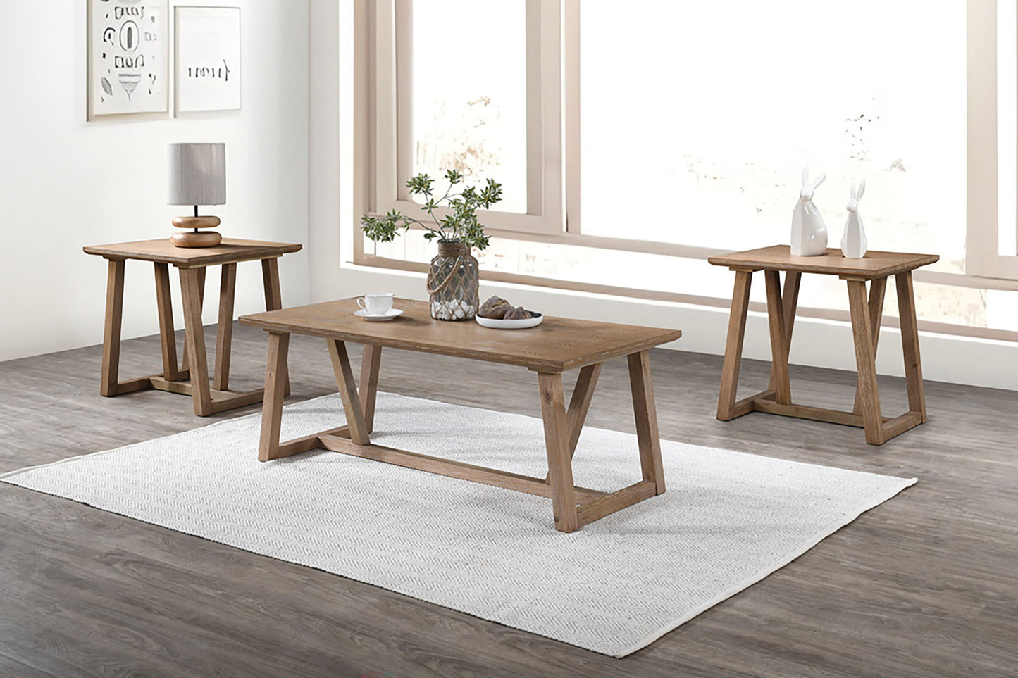 Putnam - 3 Piece Occasional Set (1 Coffee & 2 End Tables) - Walnut