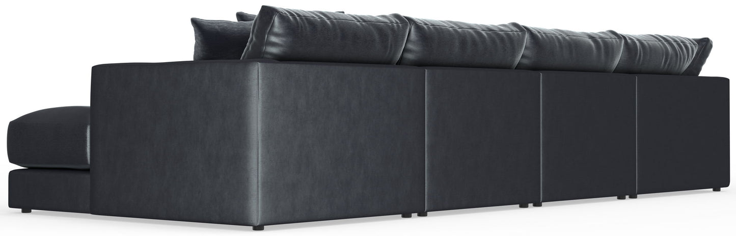 Remington - Modular Sofa And Cocktail Ottoman - Slate