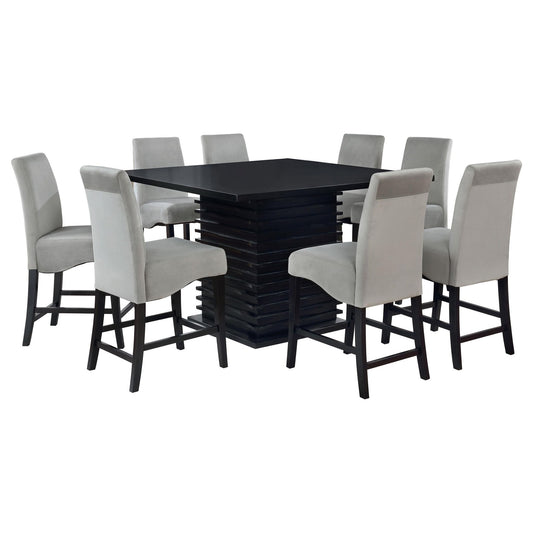 Stanton 9-piece Square Counter Height Dining Table Set Grey