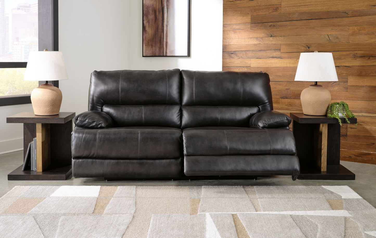 Mountainous - 2 Seat Power Reclining Sofa With Adj Headrest - Eclipse