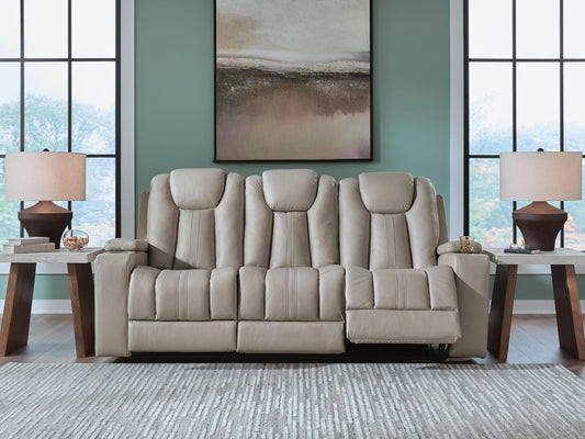 Elevate Edges - Reclining Sofa With Drop Down Table - Coin