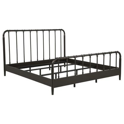 Rocco All Wood Water Pipe Open Frame Eastern King Bed Dark Bronze