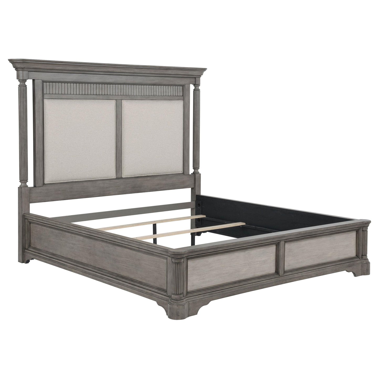Cresswell California King Panel Bed Weathered Taupe