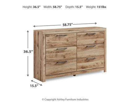 Hyanna - Six Drawer Dresser - Tan Brown
