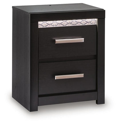 Brizmore - Two Drawer Night Stand - Black