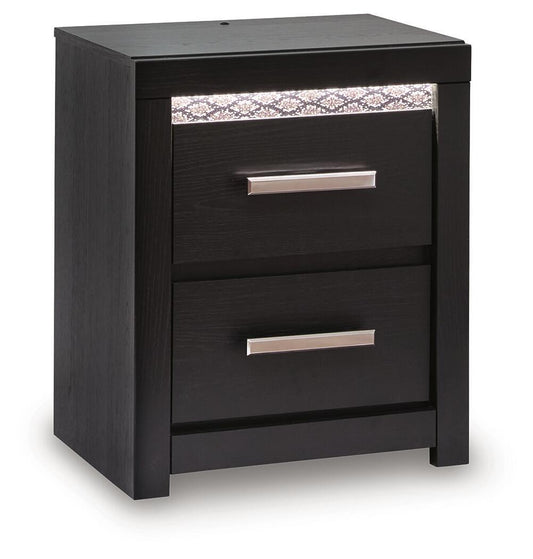 Brizmore - Two Drawer Night Stand - Black
