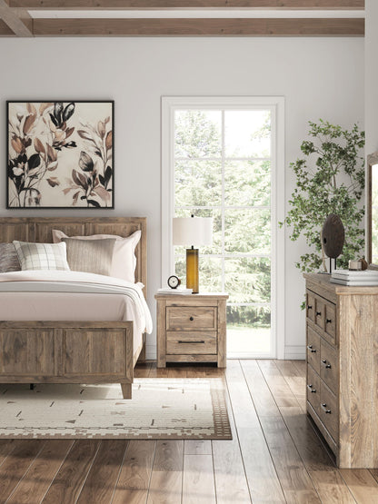 Rusticott - Two Drawer Night Stand - Brown