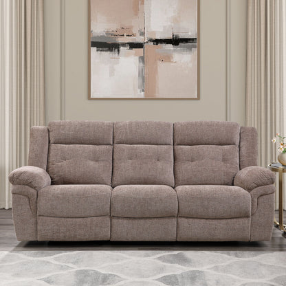 Sydney - Manual Recliner Sofa - Brown