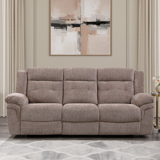 Sydney - Manual Recliner Sofa - Brown