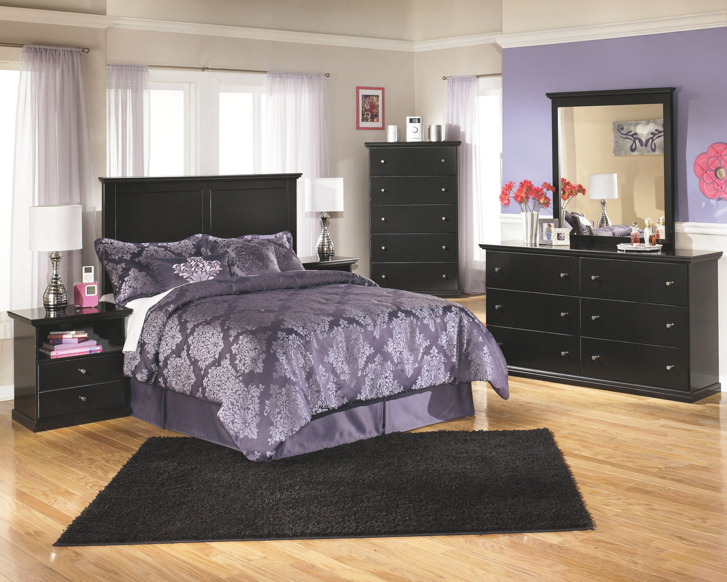 Maribel - Five Drawer Chest - Black