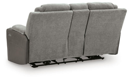 Mixed Motion - Power Reclining Loveseat With Console / Adjustable Headrest
