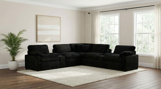Collins 7-piece Modular Power Reclining Sectional Black