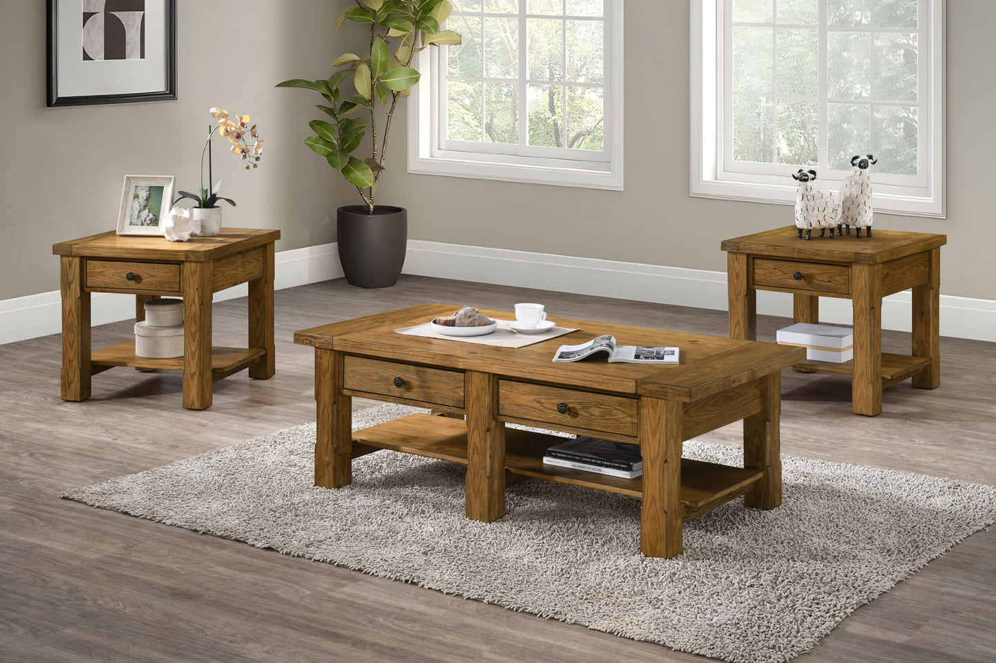Duncan - 1 Drawer End Table - Walnut