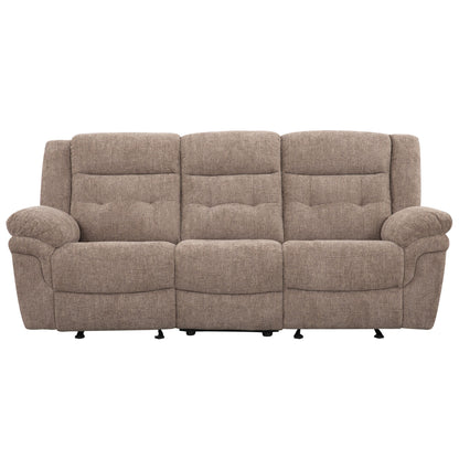 Sydney - Manual Recliner Sofa - Brown