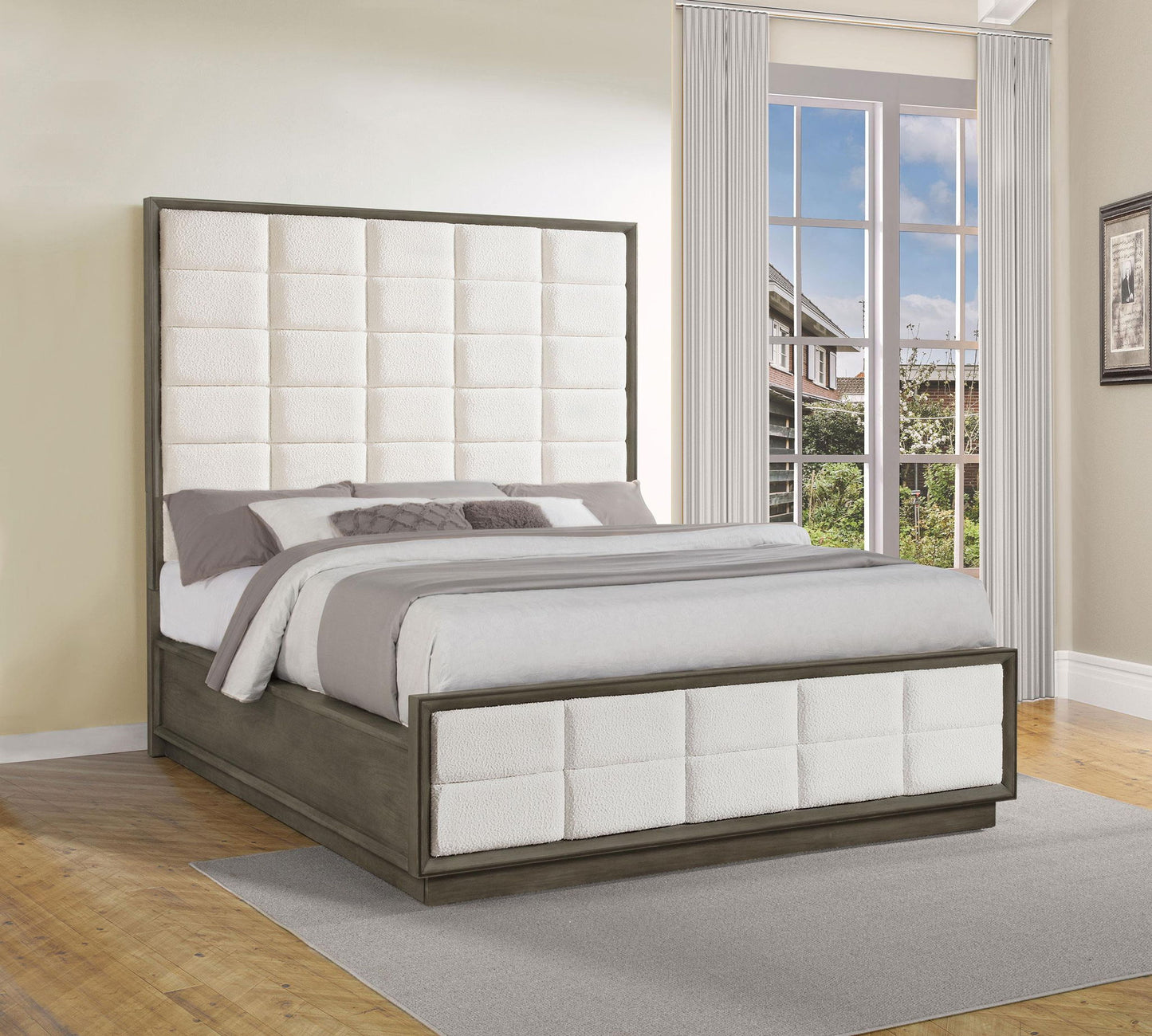 Durango 80-inch California King Panel Bed Taupe Oak