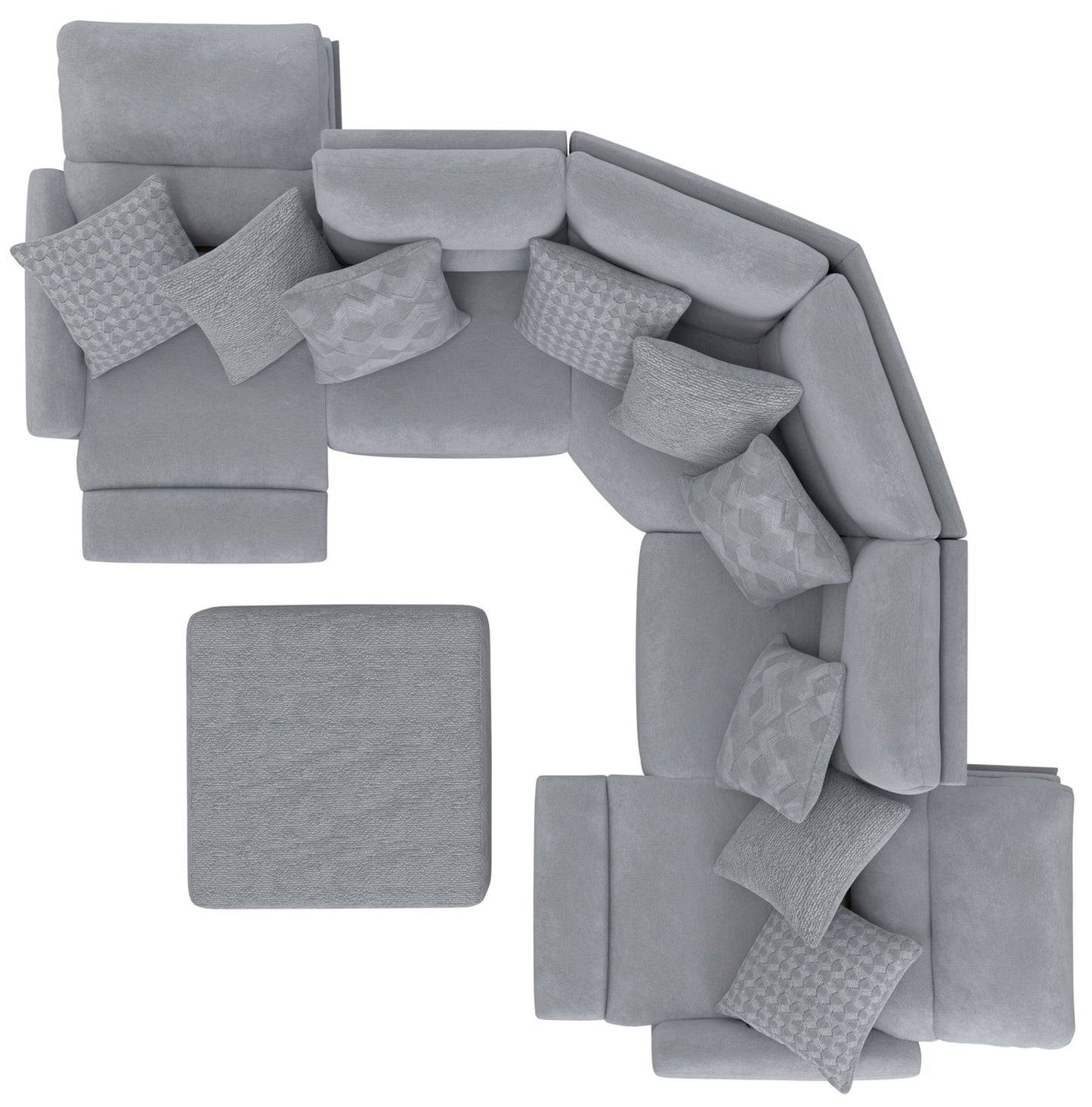 Majesty - Deep Seating Power Reclining Sectional And Ottoman