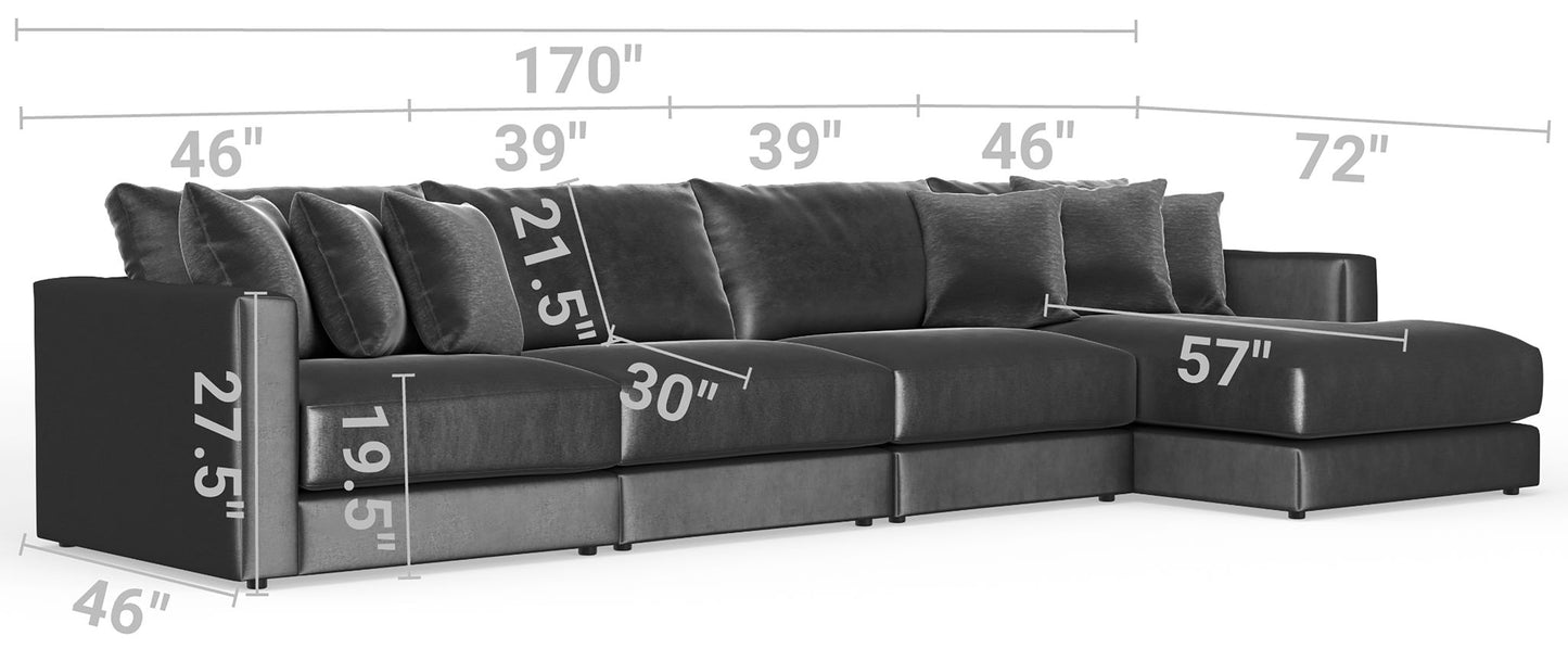 Remington - Modular Sofa - Slate