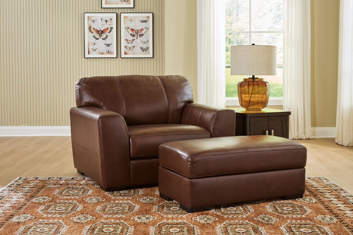 Brogliano - 3 Pc. - Sofa, Oversized Chair And Ottoman - Canyon