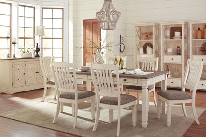 Bolanburg - Dining UPH Side Chair (Set of 2) - Rake Back - Brown / Beige
