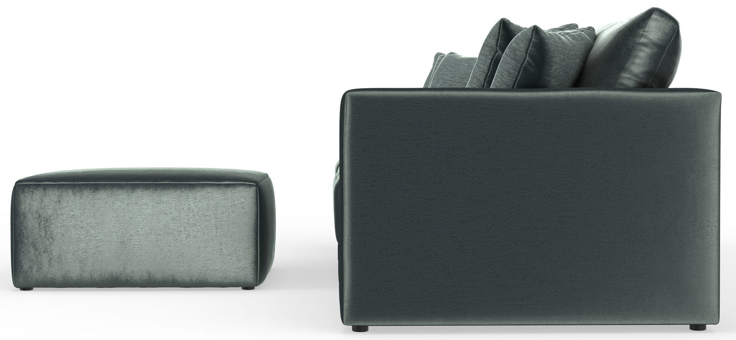 Remington - Modular Sofa And Cocktail Ottoman - Pine