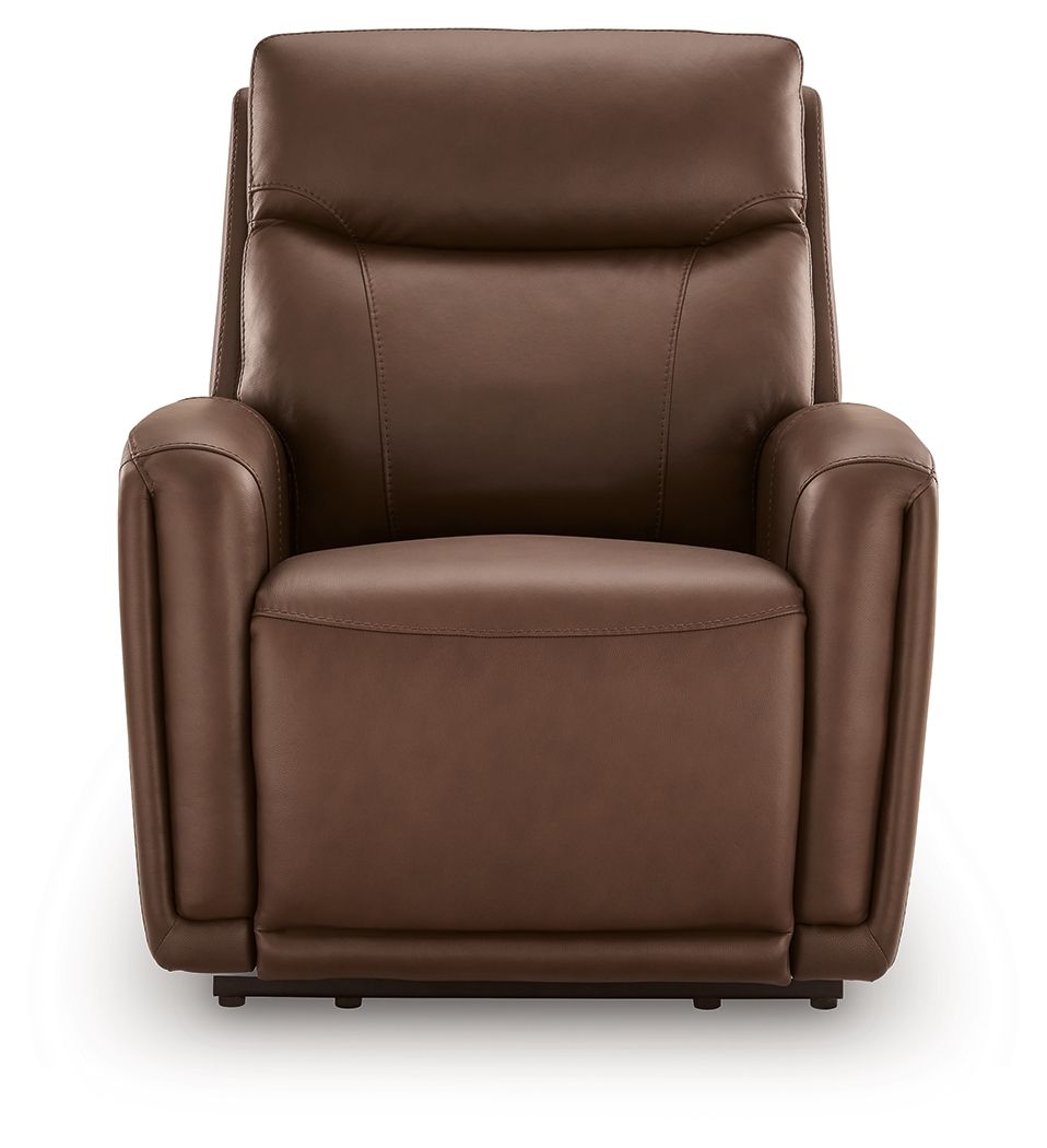 Pincara - Power AutoGlide Recliner With Audio System - Umber