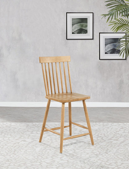 Andrews Windsor Counter Height Dining Side Chair Light Ash (Set of 2)
