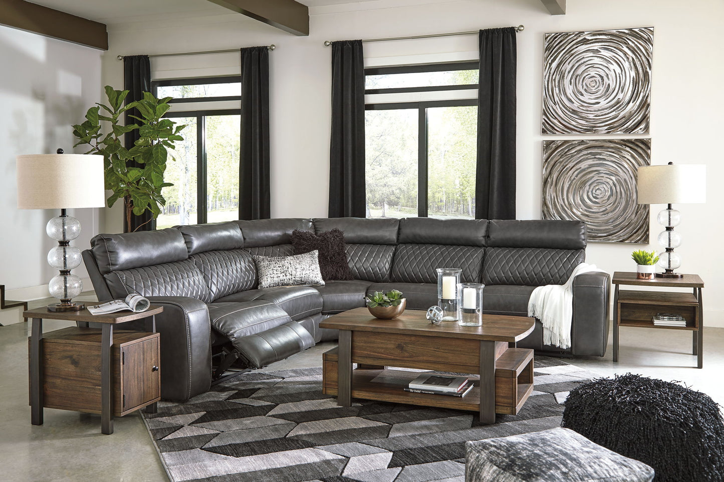 Samperstone - Power Reclining Sectional