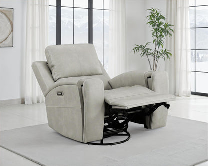 Brickston Triple Power Swivel Glider Recliner Grey