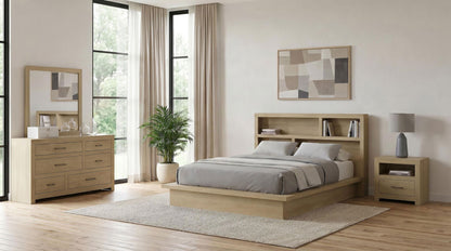 Hendricks 4-piece California King Bedroom Set Light Oak