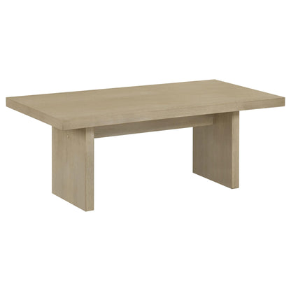 Decker 47-Inch Rectangular Cocktail Coffee Table Natural Oak