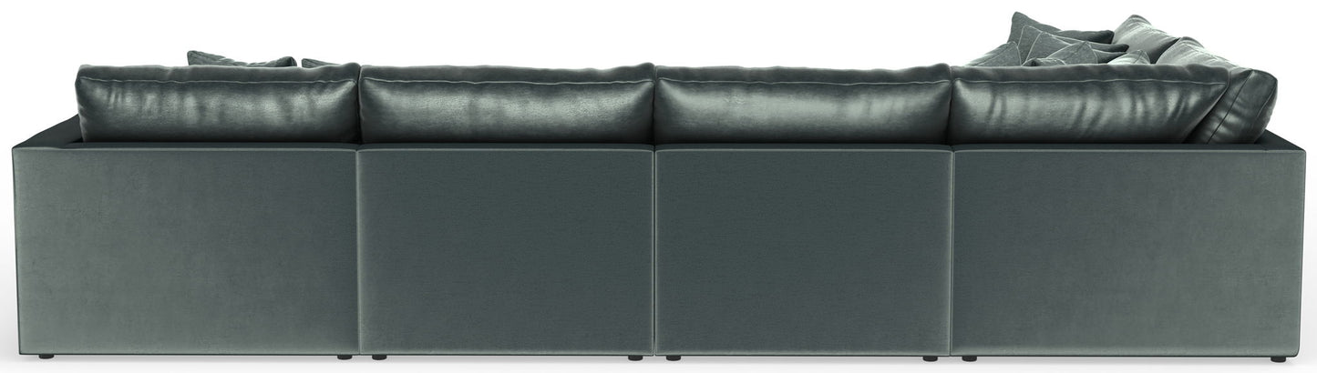 Remington - Modular Sofa And Cocktail Ottoman - Pine