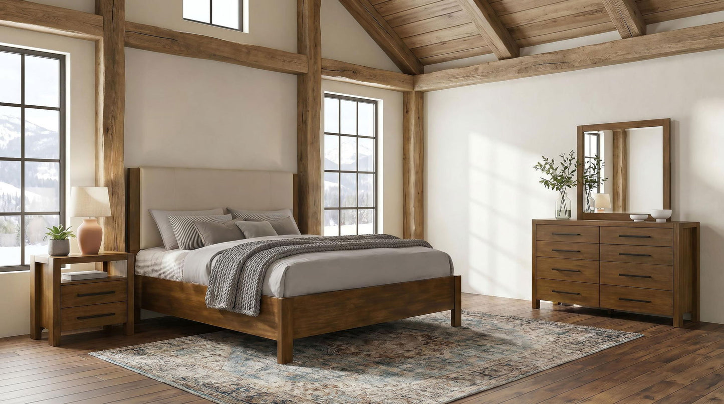 Adderley 4-piece California King Bedroom Set Warm Brown