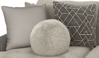 Canyon - 4 Piece Sectional With Cuddler Seat Cushions, Included Accent Pillows And Cocktail Ottoman (Left Side Facing Chaise) - Umber