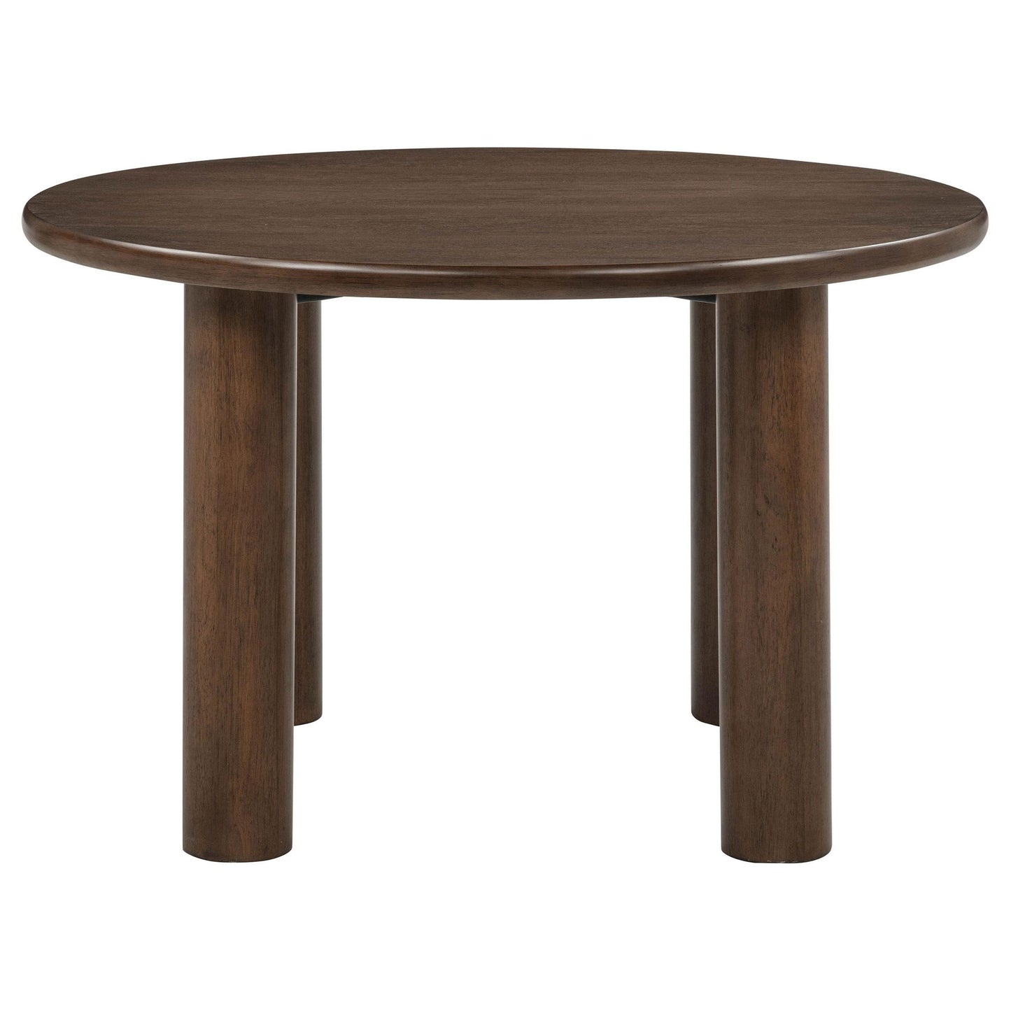 Faulkner 48-inch Round Wood Dining Table Brown Oak