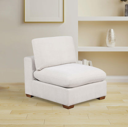 Lakeview Upholstered Armless Chair Ivory