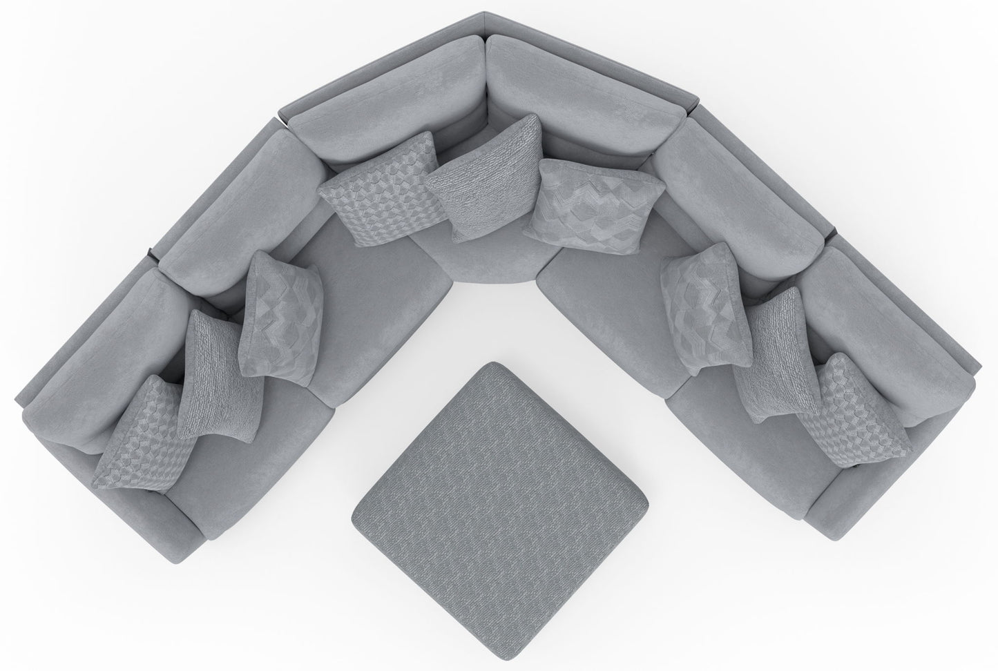 Majesty - Deep Seating Power Reclining Sectional And Ottoman