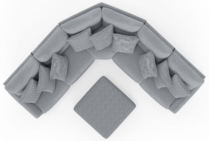 Majesty - Deep Seating Power Reclining Sectional And Ottoman