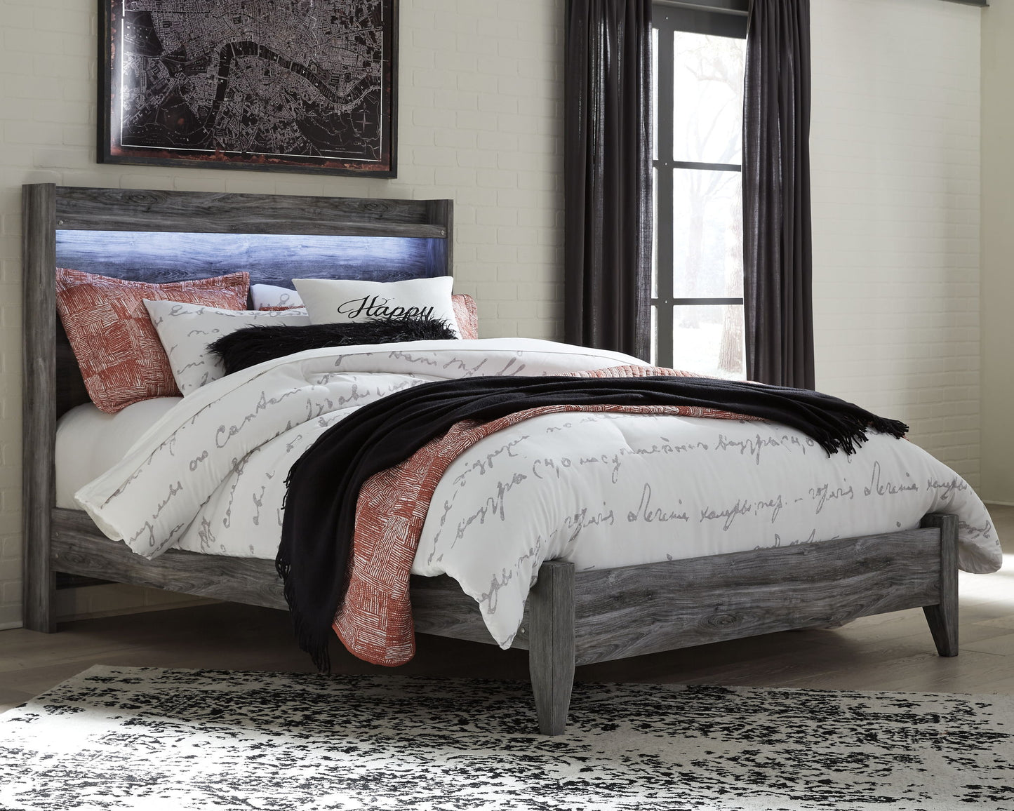 Baystorm - Panel Bedroom Set - Gray