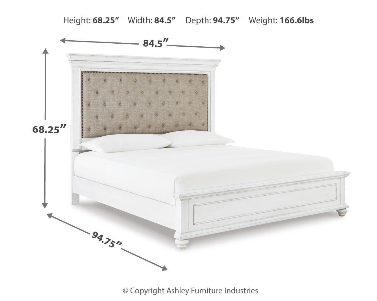 Kanwyn - Upholstered Panel Bed
