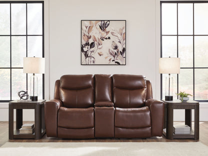 Bexhurst - Power Reclining Loveseat With Console / Adjustable Headrest