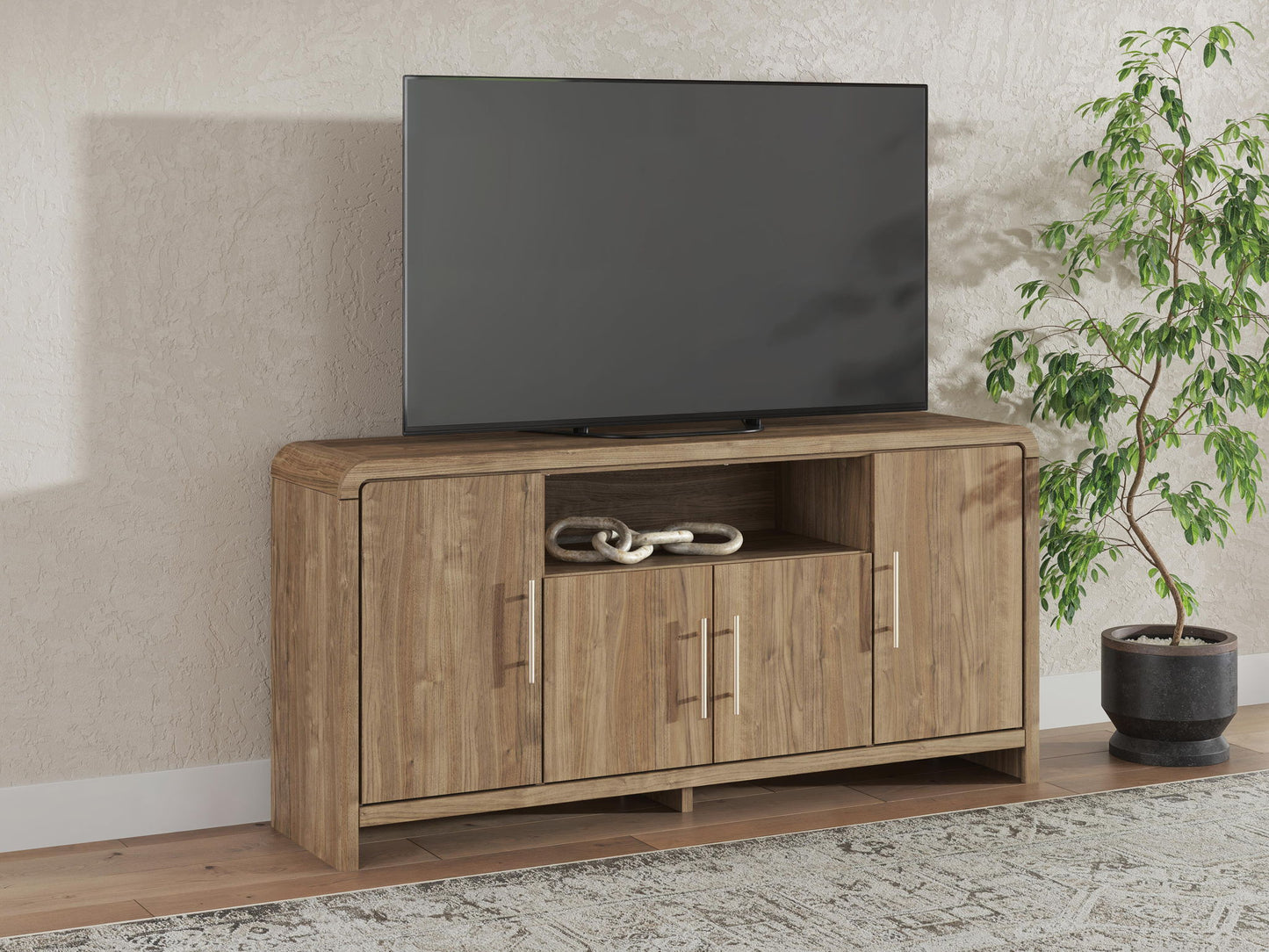 Dovander - Extra Large TV Stand - Brown