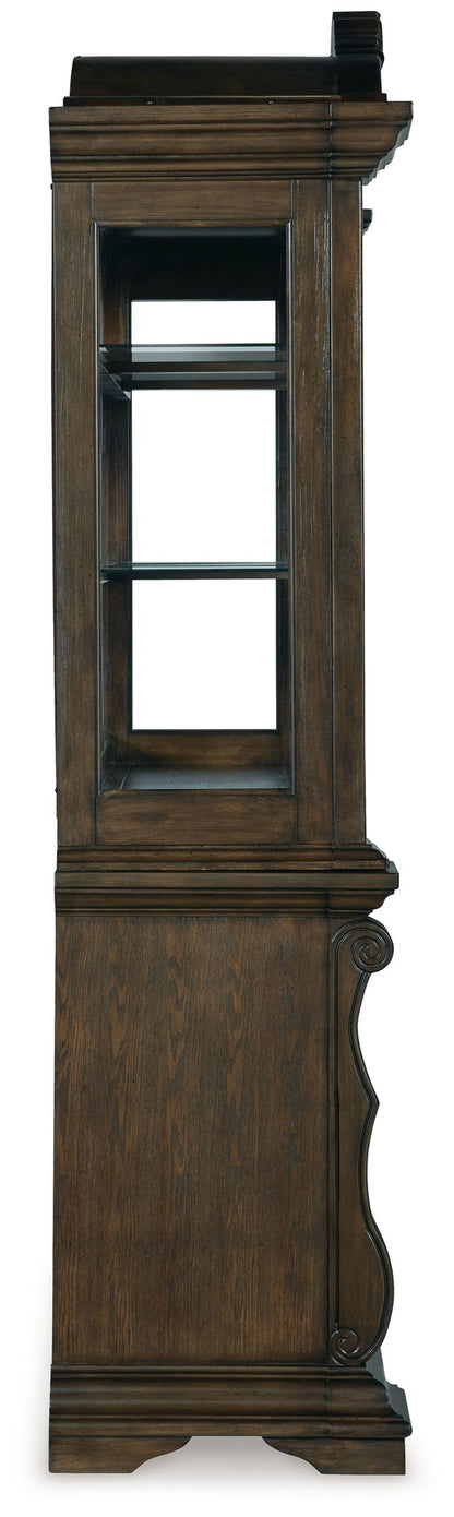 Maylee - Dining Buffet And Hutch - Dark Brown