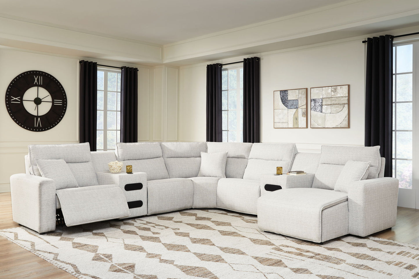 Modmax II - Reclining Sectional - Stone