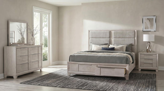 Farre 4-piece Queen Bedroom Set Washed Grey
