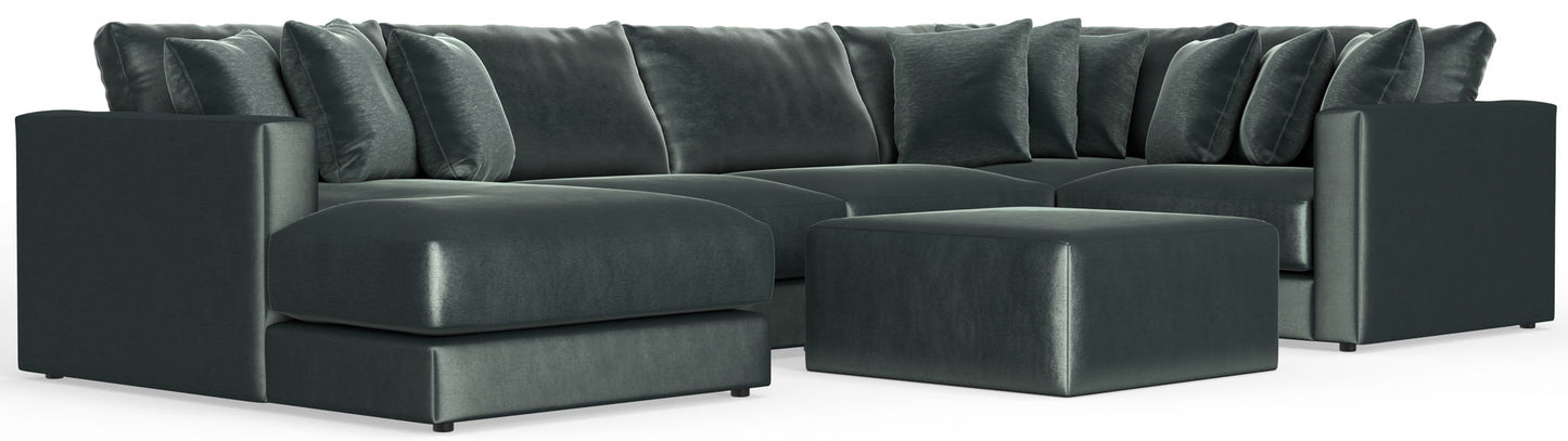 Remington - Modular Sofa And Cocktail Ottoman - Pine