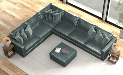 Remington - Modular Sofa And Cocktail Ottoman - Pine