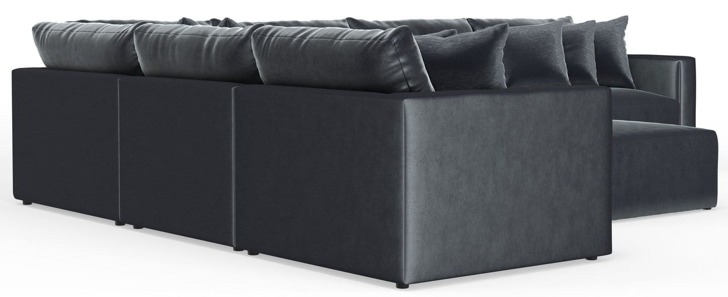 Remington - Modular Sofa And Cocktail Ottoman - Slate